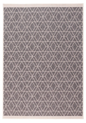 Duo Weave Collection Outdoor Rugs in Diamonds Design