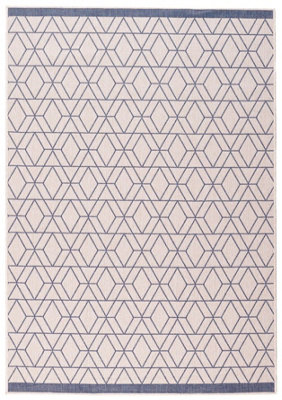 Duo Weave Collection Outdoor Rugs in Diamonds Design