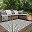 Duo Weave Collection Outdoor Rugs in Geometric Diamond Design