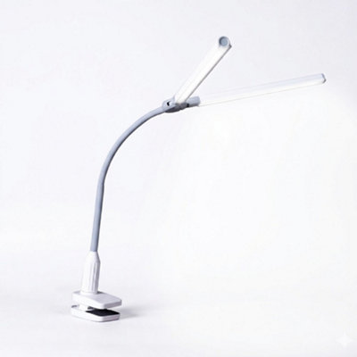 DuoPro Clamp Lamp Dual-Shade Daylight LED Task Lamp