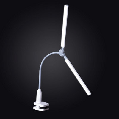 DuoPro Clamp Lamp Dual-Shade Daylight LED Task Lamp