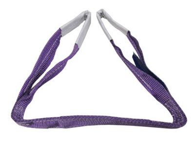 Duplex Web Sling 1 Ton 2 Metre (1T 2M 60MM Violet Strap Hoist Lifting 1000KG)