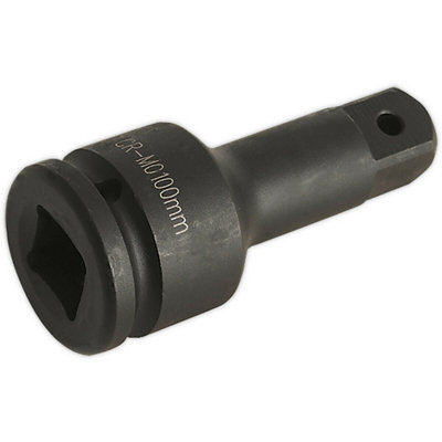 Durable 100mm Steel Impact Extension Bar with 3/4 Inch Drive and Socket Retainer