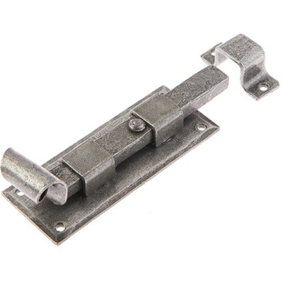 Durable 102mm Pewter Straight Bolts for Secure Door Hardware - Door Bolt Lock