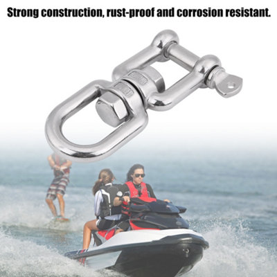 Durable 10mm 304 Stainless Steel Swivel Ring Snap Shackle Device