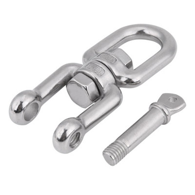 Durable 10mm 304 Stainless Steel Swivel Ring Snap Shackle Device