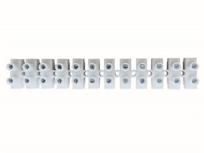 Durable 12 Way Connector Strip 13A for Safe and Efficient Wire Connections