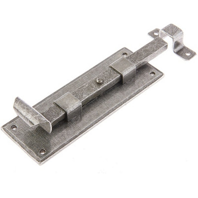 Durable 152mm Pewter Straight Bolts for Enhanced Security - Door Bolt Lock
