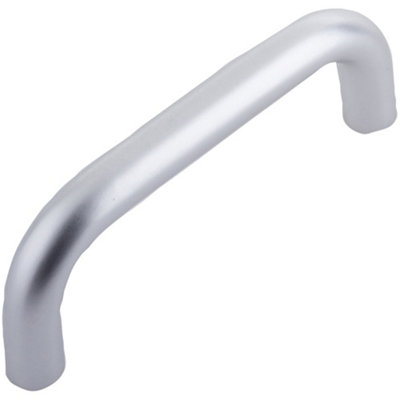 Durable 19mm D Shape Aluminium Pull Handle with Satin Anodised Finish - Door Handle