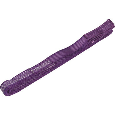 Durable 2 Metre Load Sling with 1 Tonne Capacity - High Strength Polyester Lifting Strap