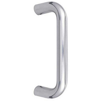 Durable 22mm D Shape Stainless Steel Pull Handle - Grade 304 Polished Finish - Door Handle