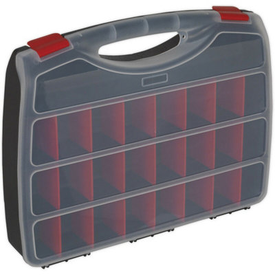 Durable 26 Compartment Storage Case for Tools and Components