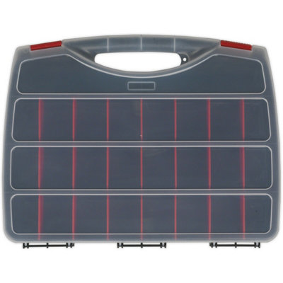 Durable 26 Compartment Storage Case for Tools and Components