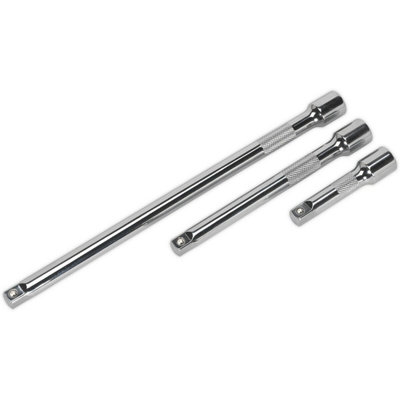 Durable 3 Piece Knurled Extension Bar Set with Spring-Ball Retainer for ...