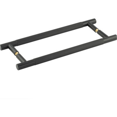 Durable 300mm Black Back to Back Pull Handle for Doors - Door Handle
