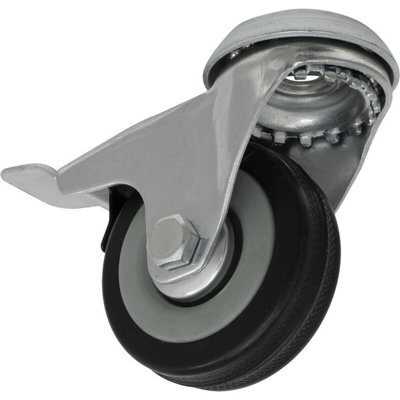 Durable 50mm Swivel Castor Wheel with Brake and Steel Centre