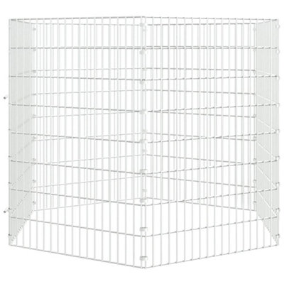Durable 6-Panel Rabbit Cage 54x80 cm Galvanised Iron