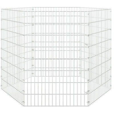 Durable 6-Panel Rabbit Cage 54x80 cm Galvanised Iron