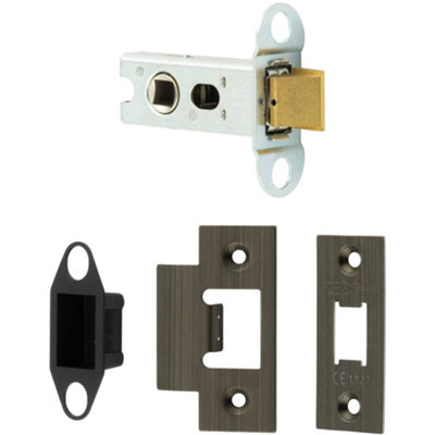 Durable 64mm Antique Brass Tubular Latch with 45 Degree Short Travel