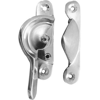 Durable 65mm Polished Chrome Narrow Locking Fasteners for Secure Assembly - Window Fastener