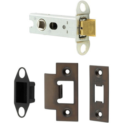 Durable 76mm Dark Bronze Tubular Latches for Secure Door Locking