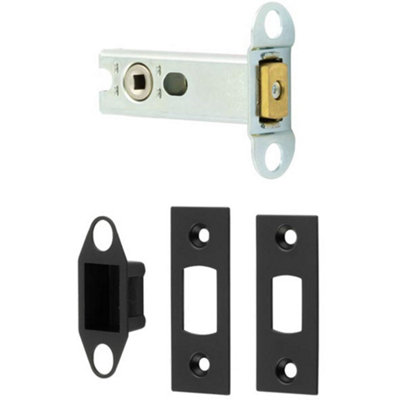 Durable 76mm Heavy Duty Tubular Deadbolts in Black for Maximum Security - Door Bolt