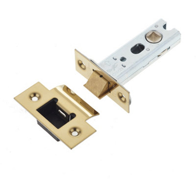 Durable 76mm Heavy Duty Tubular Latches with Brass Finish for Secure Locking