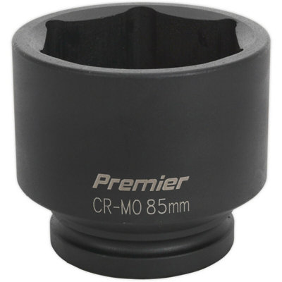 Durable 85mm Forged Impact Socket - 1 Inch Drive for Heavy-Duty Wrenches