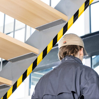 Durable Adhesive Warning Edge Impact Protection Profiles E8 - 1 Metre