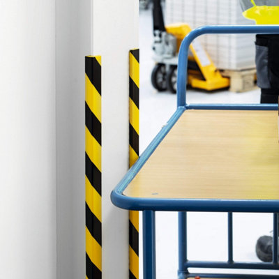 Durable Adhesive Warning Edge Impact Protection Profiles E8 - 1 Metre