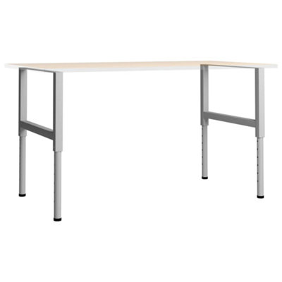 Durable Adjustable Work Bench Frames 2 pcs Metal 85x(69-95.5) cm Grey