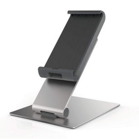 Durable Aluminium Foldable Tablet Holder iPad Desk Stand - Lockable & Rotatable