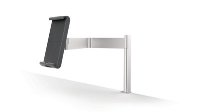 Durable Aluminium Tablet Holder iPad Bed Table Clamp - Lockable & Rotatable