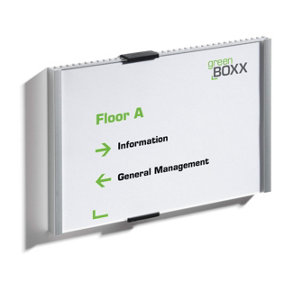 Durable Anodised Aluminium Door Sign Holder Wall Mounted Frame - A5
