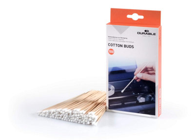 Durable Biodegradable Wooden Cotton Buds - 100 Extra Long Swabs