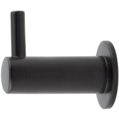 Durable Black Cupboard Hook 37mm for Stylish Organization - Wall Mounted Clothing Hook