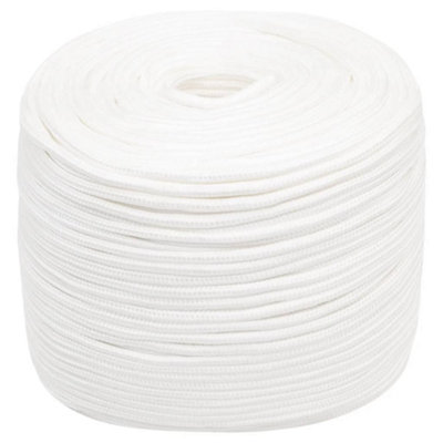 Durable Boat Rope Full White 10 mm 250 m Polypropylene