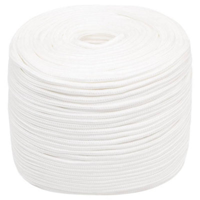 Durable Boat Rope Full White 10 mm 500 m Polypropylene