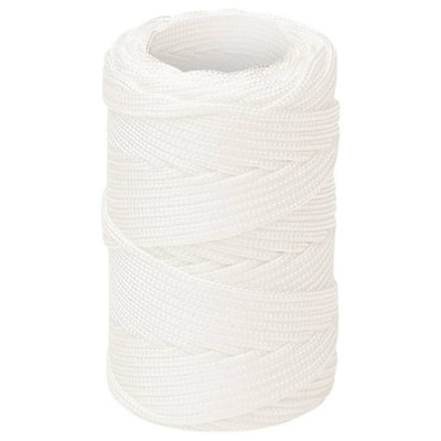 Durable Boat Rope Full White 2 mm 50 m Polypropylene