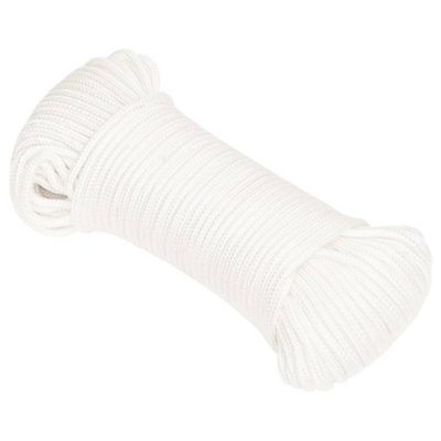 Durable Boat Rope Full White 5 mm 25 m Polypropylene