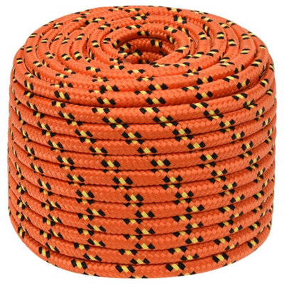 Durable Boat Rope Orange 14 mm 50 m Polypropylene