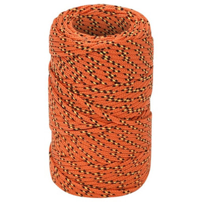 Durable Boat Rope Orange 2 mm 25 m Polypropylene