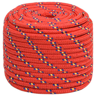 Durable Boat Rope Red 16 mm 25 m Polypropylene