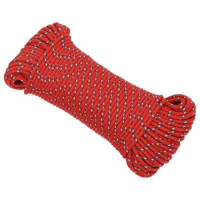 Durable Boat Rope Red 3 mm 100 m Polypropylene