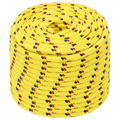 Durable Boat Rope Yellow 12 mm 50 m Polypropylene