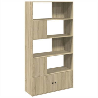 Durable Bookcase Sonoma Oak 100x36x189 cm Engineered Wood
