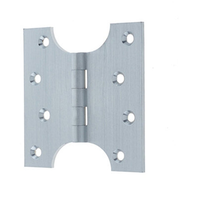 Durable Budget Parliament Hinge - 102x100x4mm Satin Chrome - Door Hinges