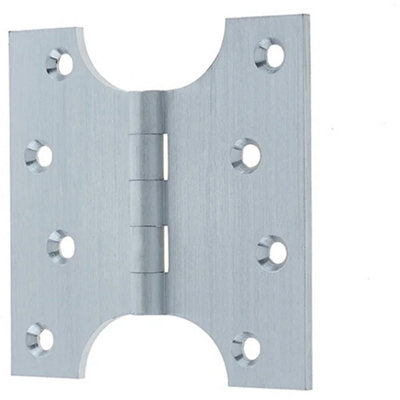 Durable Budget Parliament Hinge - 102x124x4mm Satin Chrome - Door Hinges