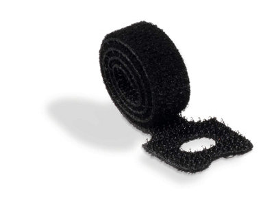 Durable CAVOLINE Reusable Hook and Loop Cable Tie Straps - 5 Pack - Black Price Comparisons | Compare The Build