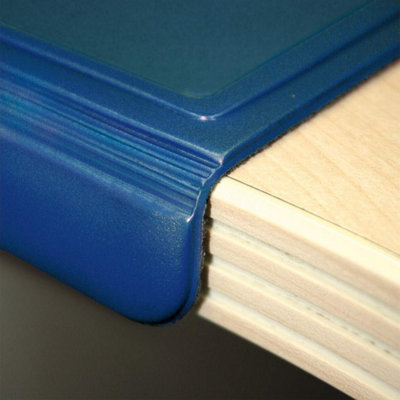 Durable Clear Overlay Edge Protector Desk Mat Pad for Notes - 65x50 cm - Blue